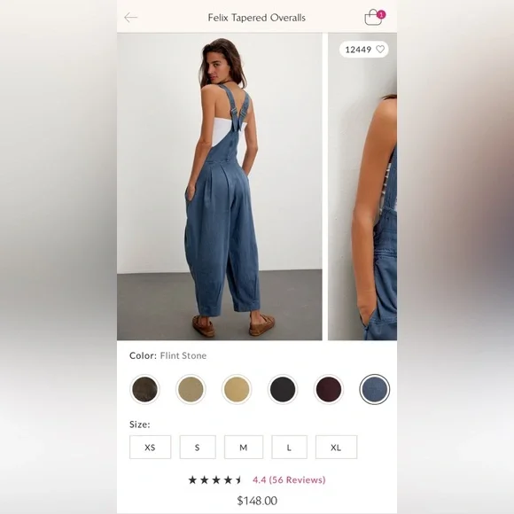 We the Free Felix Tapered Overalls - Picture 6 of 6